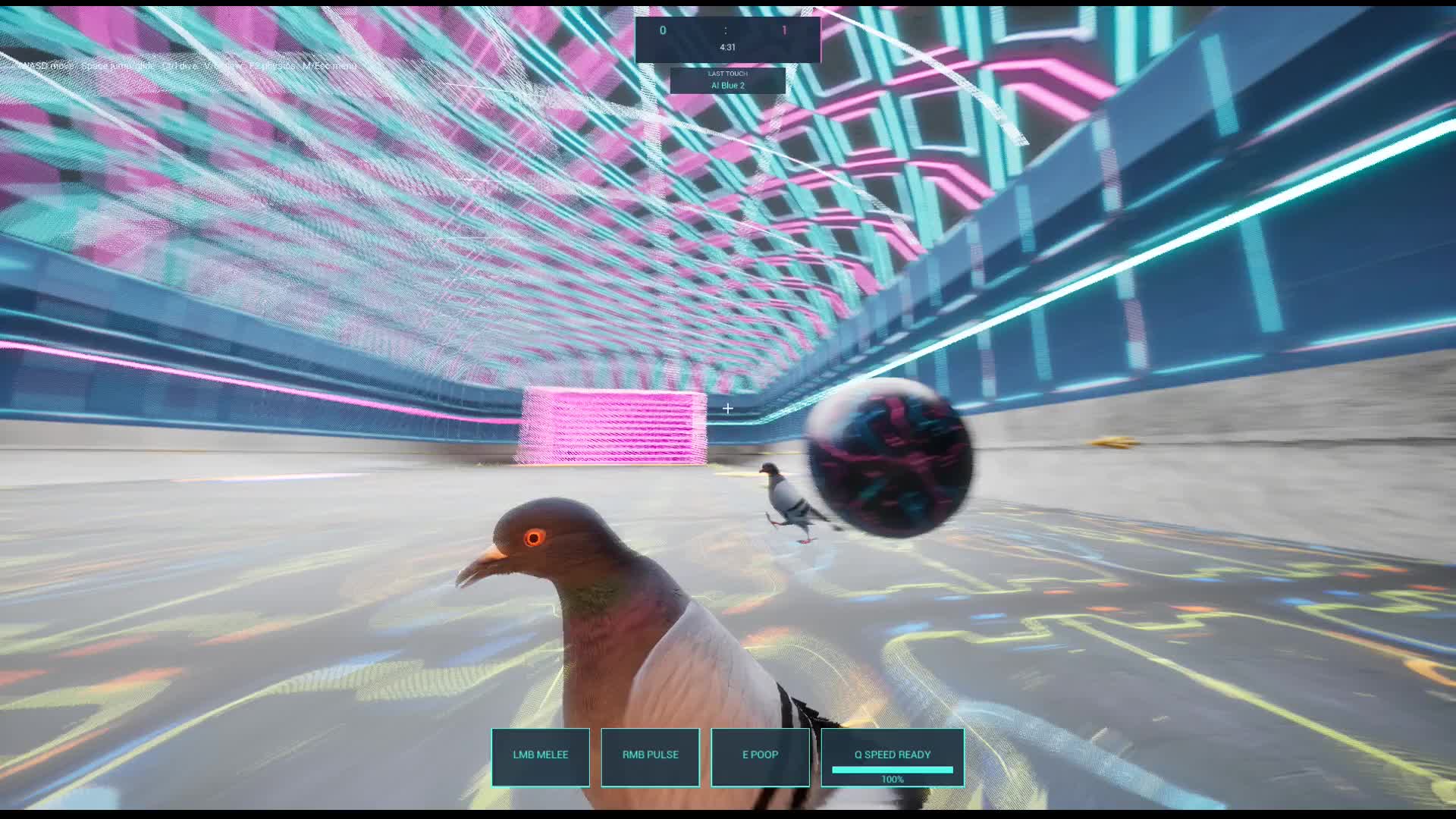 Pigeon Ball development gameplay